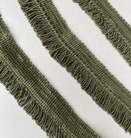 Кант с ресничками шторный "Букле" ER01-81-GRASS MirTex зеленый (3 см/12,5 м)